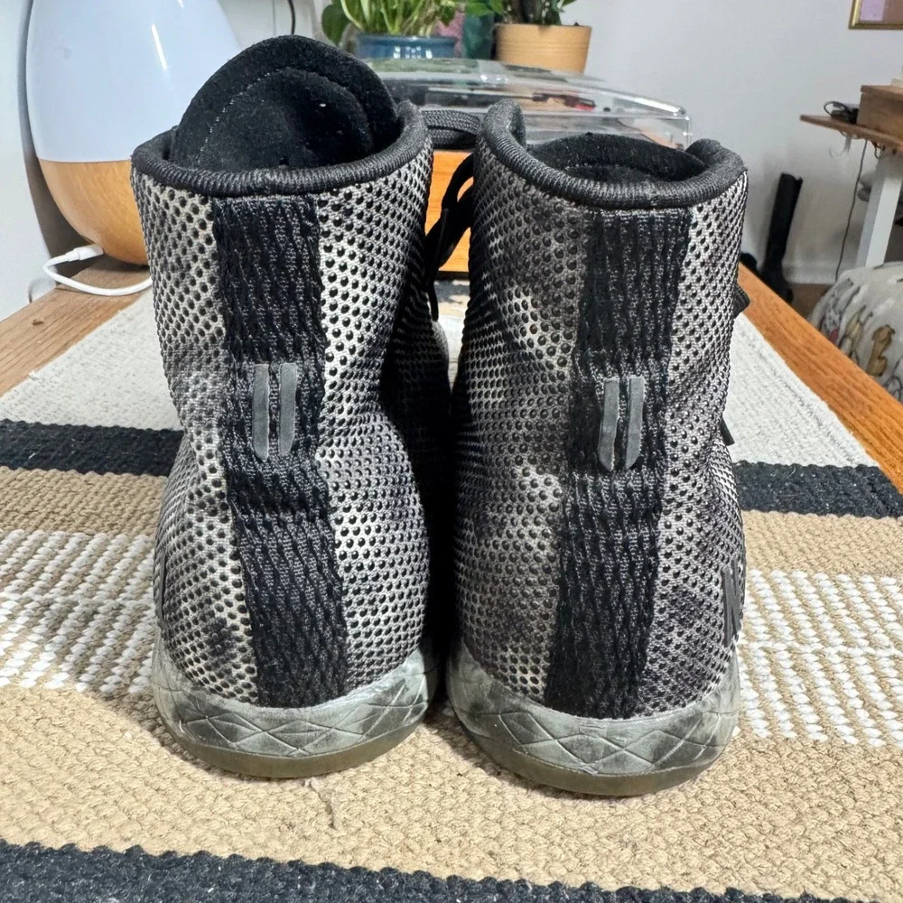 NOBULL High-Top Trainer Grey Heather Camo SuperFabric Sneakers Womens 8